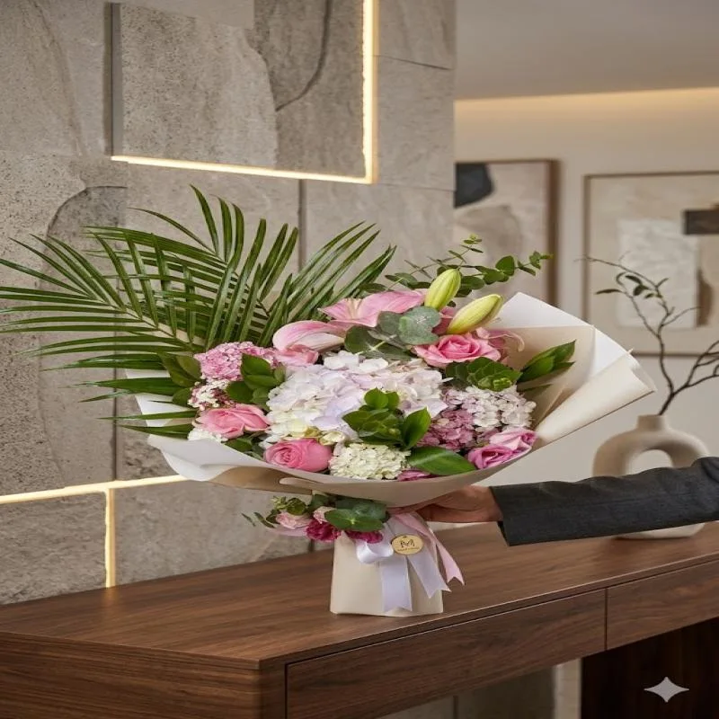 Zarafetin Senfonisi: Premium Lilyum ve Ortanca Aranjmanı