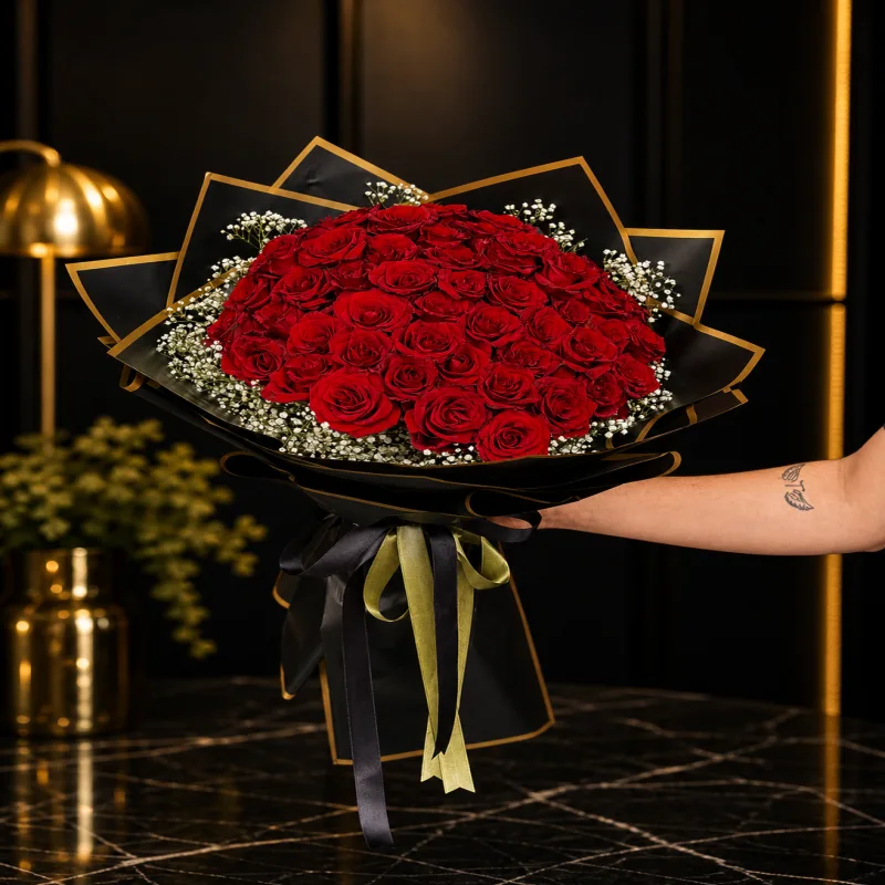 Imperial Red Deluxe Gül Buketi