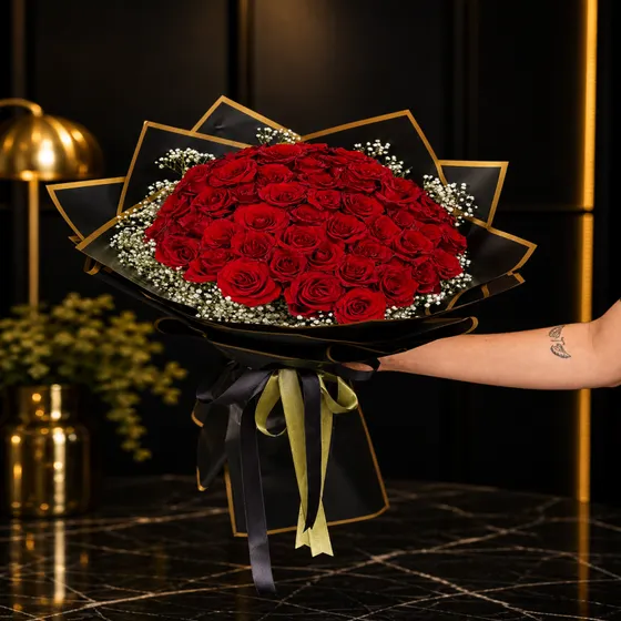 Imperial Red Deluxe Gül Buketi